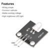 Modulo emisor de luz LED para Arduino microcontrolador de 5 mm Blanco