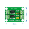 Modulo Optoacoplador Placa de Aislamiento de 2 Canales PC817 3.6-24VDC