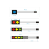 Interruptor Boton de membrana 1x2 teclas Matriz de teclado Arduino 3 colores