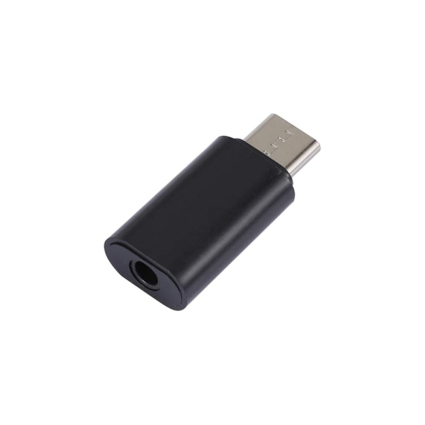 ADAPTADOR USB-C TIPO C 3.1 A JACK HEMBRA 3.5MM HUAWEI XIAOMI COLOR NEGRO ref2296