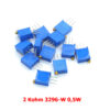 5X POTENCIOMETRO MULTIVUELTA 2K OHM 3296-W 0,5W RESISTENCIA VARIABLE PCB