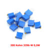 5X POTENCIOMETRO MULTIVUELTA 200K OHM 3296-W 0,5W RESISTENCIA VARIABLE PCB