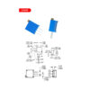 5X POTENCIOMETRO MULTIVUELTA 200K OHM 3296-W 0,5W RESISTENCIA VARIABLE PCB