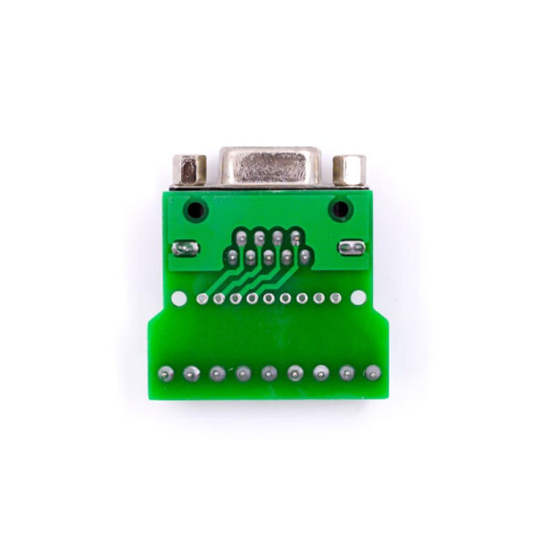Adaptador conector DB9 Hembra socket con terminales tornillos serie RS-232 PCB