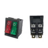 INTERRUPTOR BASCULANTE DOBLE SPDT 6 PINES Y 2 POSICIONES ON-OFF CON LED KCD8