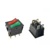 INTERRUPTOR BASCULANTE DOBLE SPDT 6 PINES Y 2 POSICIONES ON-OFF CON LED KCD8