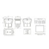 INTERRUPTOR BASCULANTE SPDT 6 PINES Y 2 POSICIONES ON-OFF CON KCD4 ROJO 220V 16A