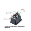 INTERRUPTOR BASCULANTE SPDT 6 PINES Y 2 POSICIONES ON-OFF CON KCD4 ROJO 220V 16A