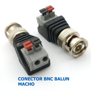 Conector Balun BNC macho UTP Video CCTV