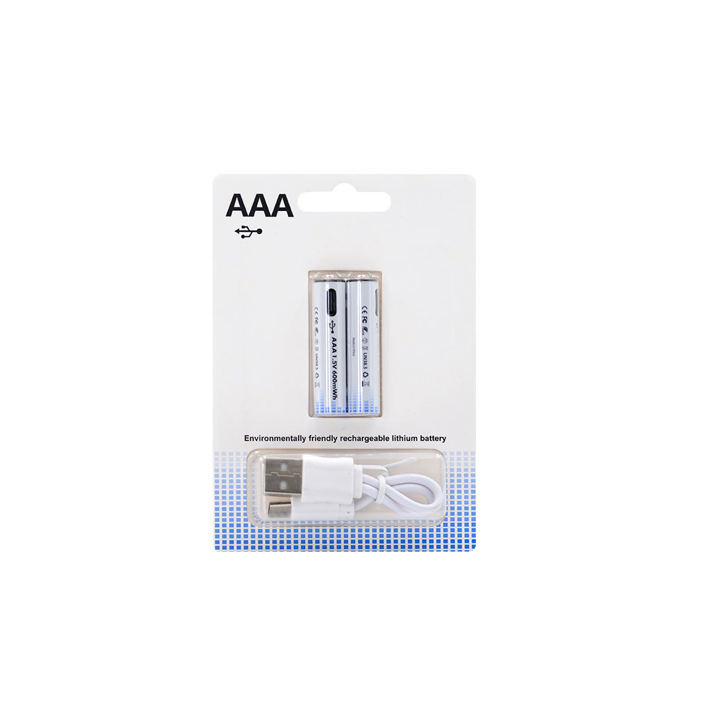 USB Micro 1.5V AAA batería Pilas Recargables de Iones de Litio 600mah :  : Electrónicos