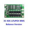 BMS 3s 40A (Balance edition) Modulo proteccion bateria litio 18650 12.6V