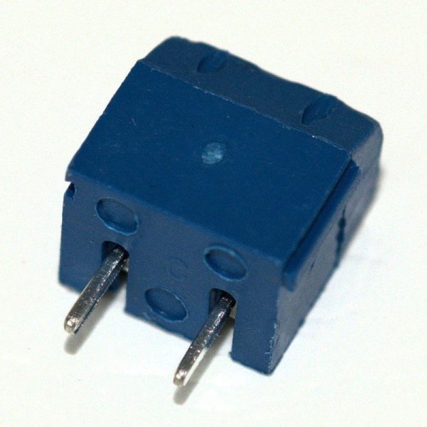 10x Borna Clema Conexion 2 pines 5mm Azul PCB enlazable tornillo bloque - Imagen 4