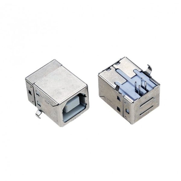 5x CONECTOR USB 2.0 hembra tipo B 90º grados para soldar en PCB