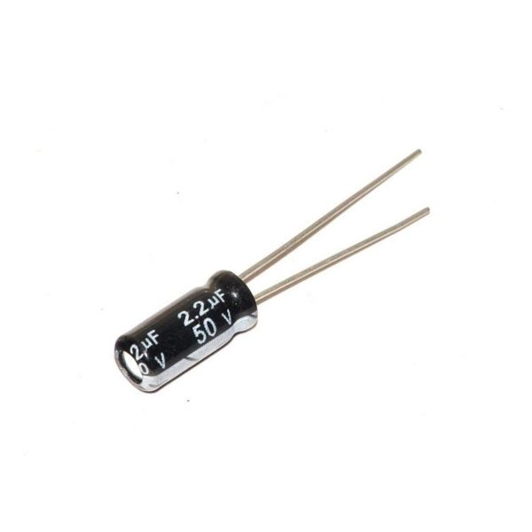 10x CONDENSADOR ELECTROLITICO 2,2uF 50v 105º C - ELECTROLYTIC CAPACITOR
