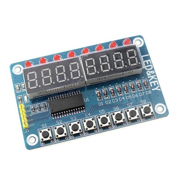 MODULO TM1638 LED&KEY CON LEDS ROJOS - Imagen 2