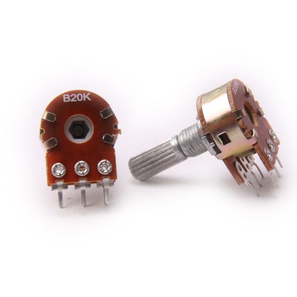 Potenciometro B20K lineal doble 20k ohm kohm