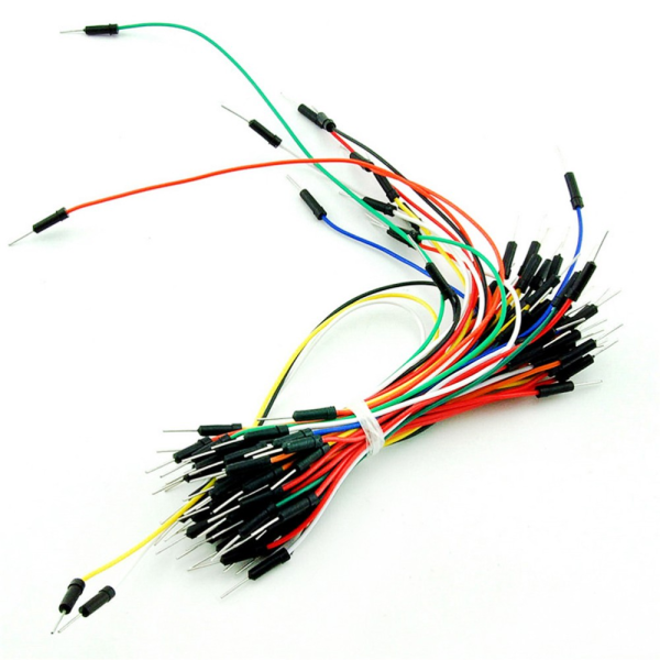 MINI BREADBOARD 170 PUNTOS NEGRO + PACK 65 CABLE JUMPER MACHO - Imagen 2