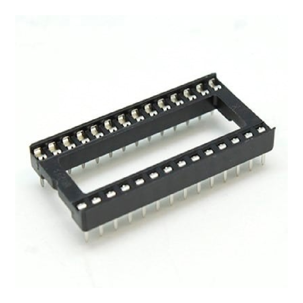 5x Zocalo Socket DIP 28 pines  0,6" (15,24 mm)