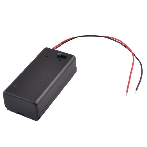 PORTAPILAS CON INTERRUPTOR Y TAPA PARA PILA 9V P030