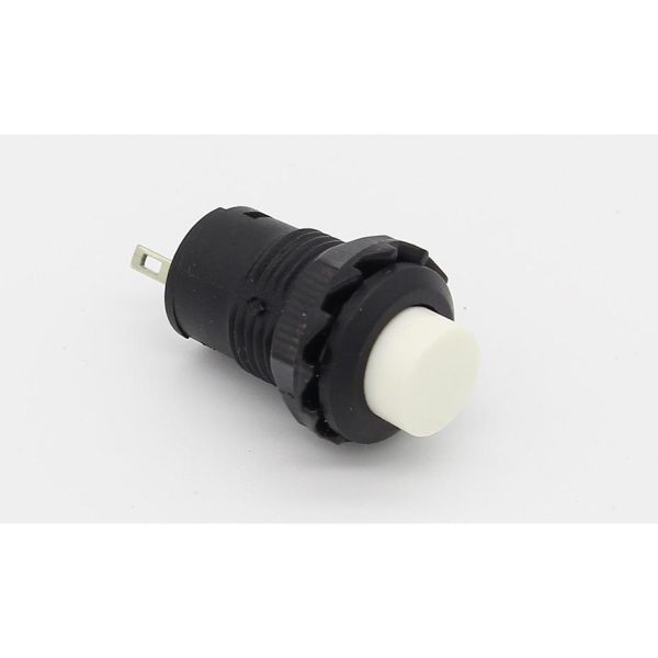 2x Interruptor BLANCO redondo 12 mm empotrable 2 posiciones