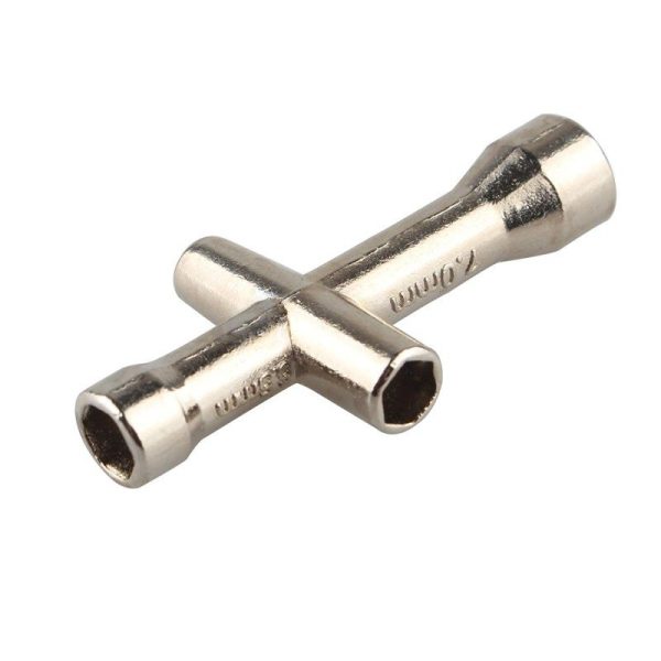 MINI LLAVE TUBO HEXAGONAL EN CRUZ M2/M2,5/M3/M4 - Imagen 2