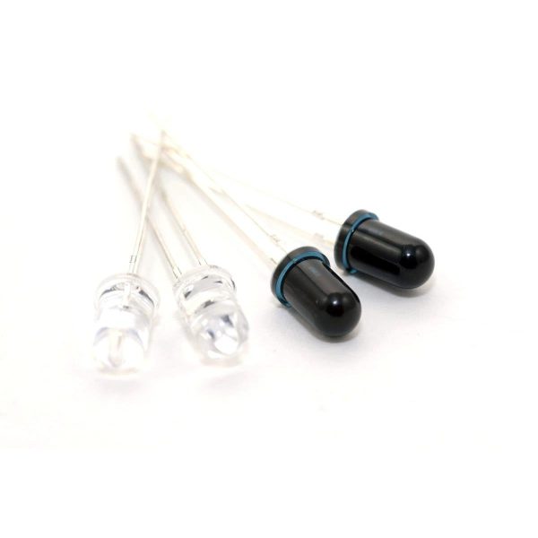 Kit 5 Diodo IR emisor y 5 Sensor IR receptor 5mm infrarrojo