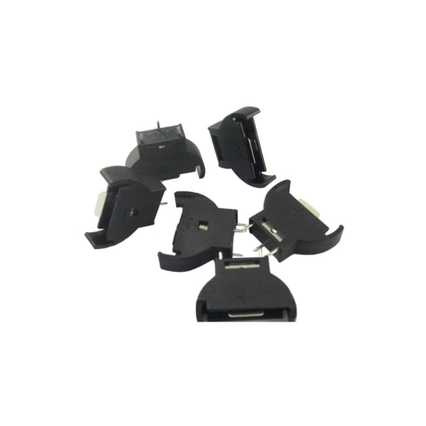 2x Portapilas VERTICAL porta pila Boton 3v CR2032 P039 - Imagen 2