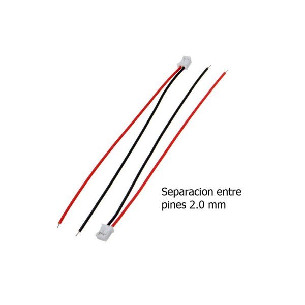5x cable PH 2p 2.0mm 20cm ventilador arduino robotica