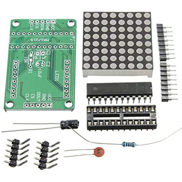 Kit para ensamblar display matriz 8x8 LED con MAX7219 Arduino