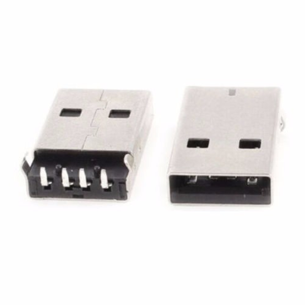 2x conector usb MACHO tipo a 90º Pcb Socket