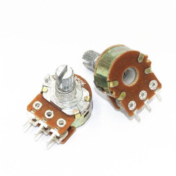 Potenciometro B50K lineal doble 50K ohm Kohm