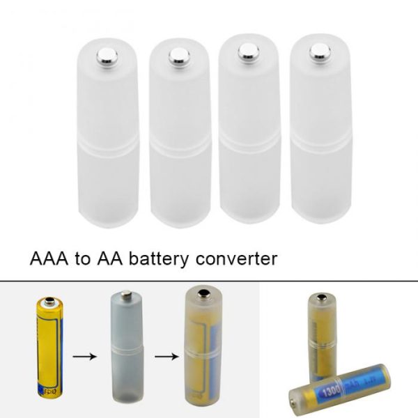 2X ADAPTADOR CONVERSOR PILAS AAA TO AA P036 - Imagen 5