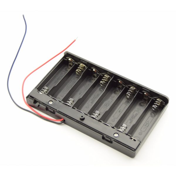 Portapilas 8xAA 12V R6 CON TAPA E INTERRUPTOR P022 - Imagen 5