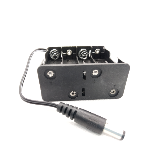 PORTAPILAS 8xAA 12V 4+4 LR06 CON CONECTOR DC P021 - Imagen 2