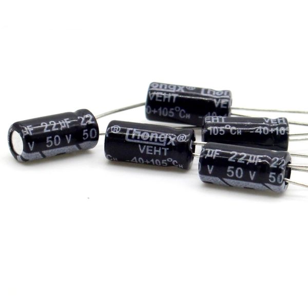 10X CONDENSADOR ELECTROLITICO 22UF 50V 105º C