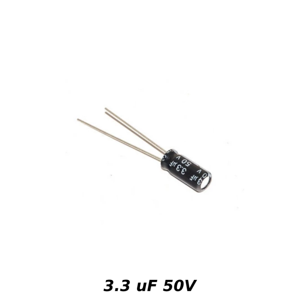 10X CONDENSADOR ELECTROLITICO 3.3UF 50V 105º C