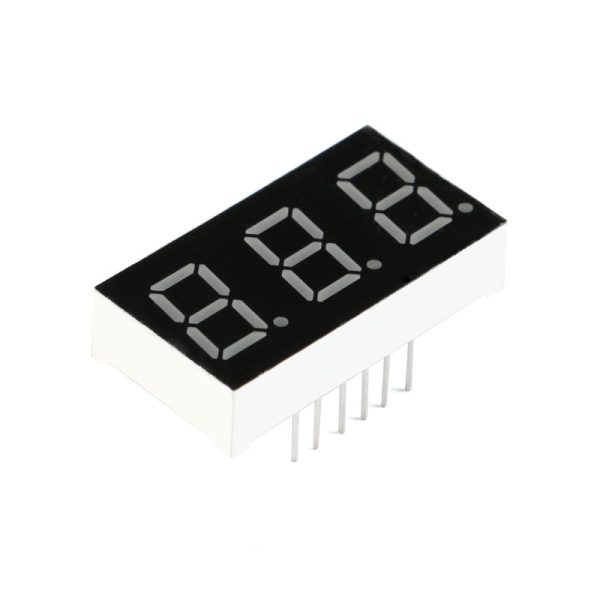 Display 7 segmentos 3 digitos 0.28" Catodo Comun