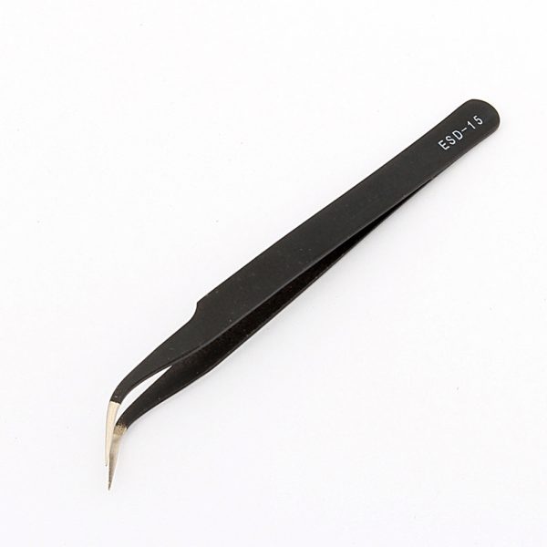 PINZAS DE PRECISION ANTIESTATICA ANTIMAGNETICA ACERO ESD-15