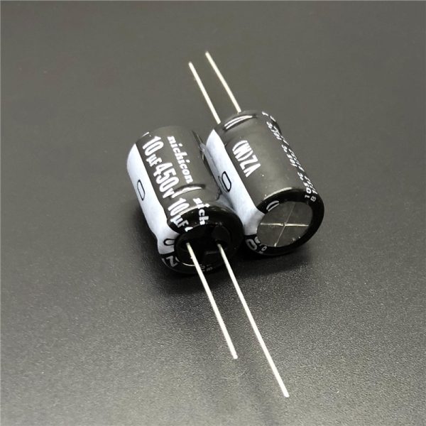 5x CONDENSADOR ELECTROLITICO 10uF 450v 105º C 10x17 MM