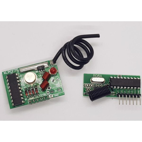 Módulo RF Emisor y Receptor 433 Mhz - 2 Km - con Codificador y Decodificador