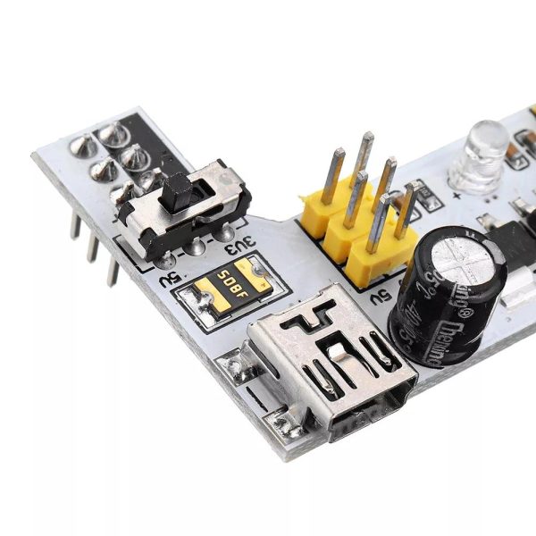 Módulo de alimentación de 2 Canales Breadboard DC 5V / 3.3V MB-102 - Imagen 3