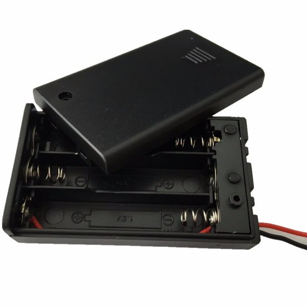 Portapilas 3xAAA 4,5v con tapa e interruptor 3x AAA P027 - Imagen 2