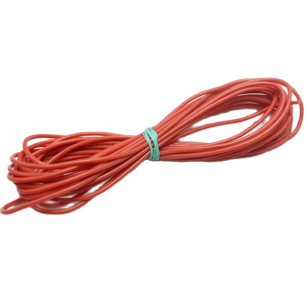 10 METROS CABLE AWG26 ROJO TRENZADO