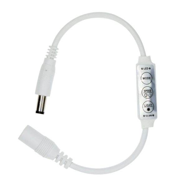 Controlador atenuador brillo Tira Led Monocolor 3 Teclas 12v 5050 3528 Dimmer DC - Imagen 2