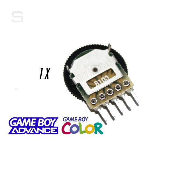 RULETA DE VOLUMEN PARA NINTENDO GAME BOY COLOR / ADVANCE GBC GBA CONTROL LATERAL