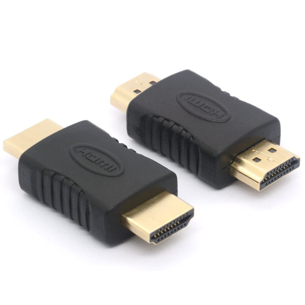 Adaptador recto HDMI TIPO A macho - macho 19 pines