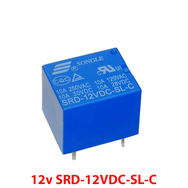 Rele 12v 10A SPDT - SRD-12VDC-SL-C  REF2035