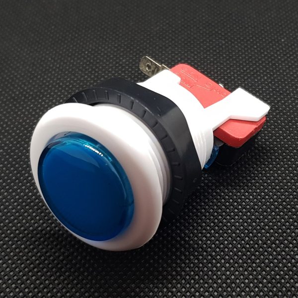 Pulsador arcade azul 33mm exterior 24mm interior recreativa bartop REF2042 - Imagen 2