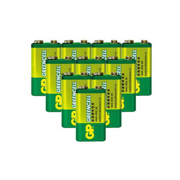 1x Pila Gp Greencell 9V MN1604 6LR61 PP3 6F22