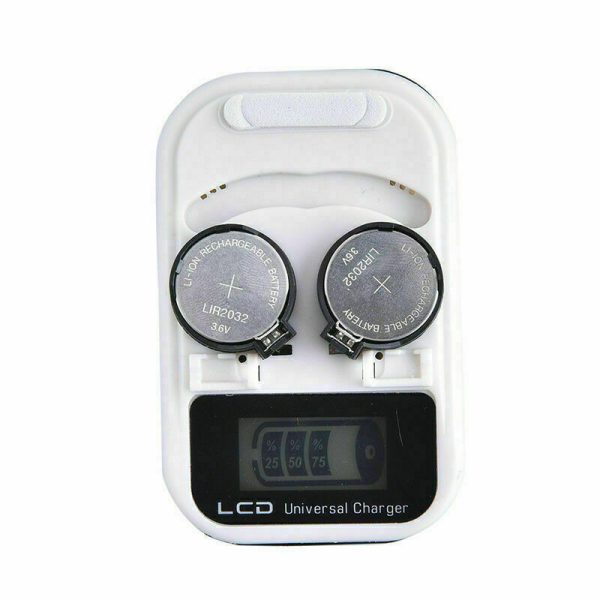Cargador pilas de boton LCD LIR2032 LIR2025 LIR2016 REF2086 - Imagen 2
